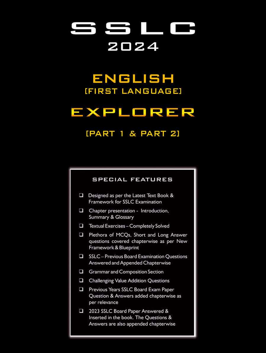 Zen SSLC English 1st Language Explorer 2024