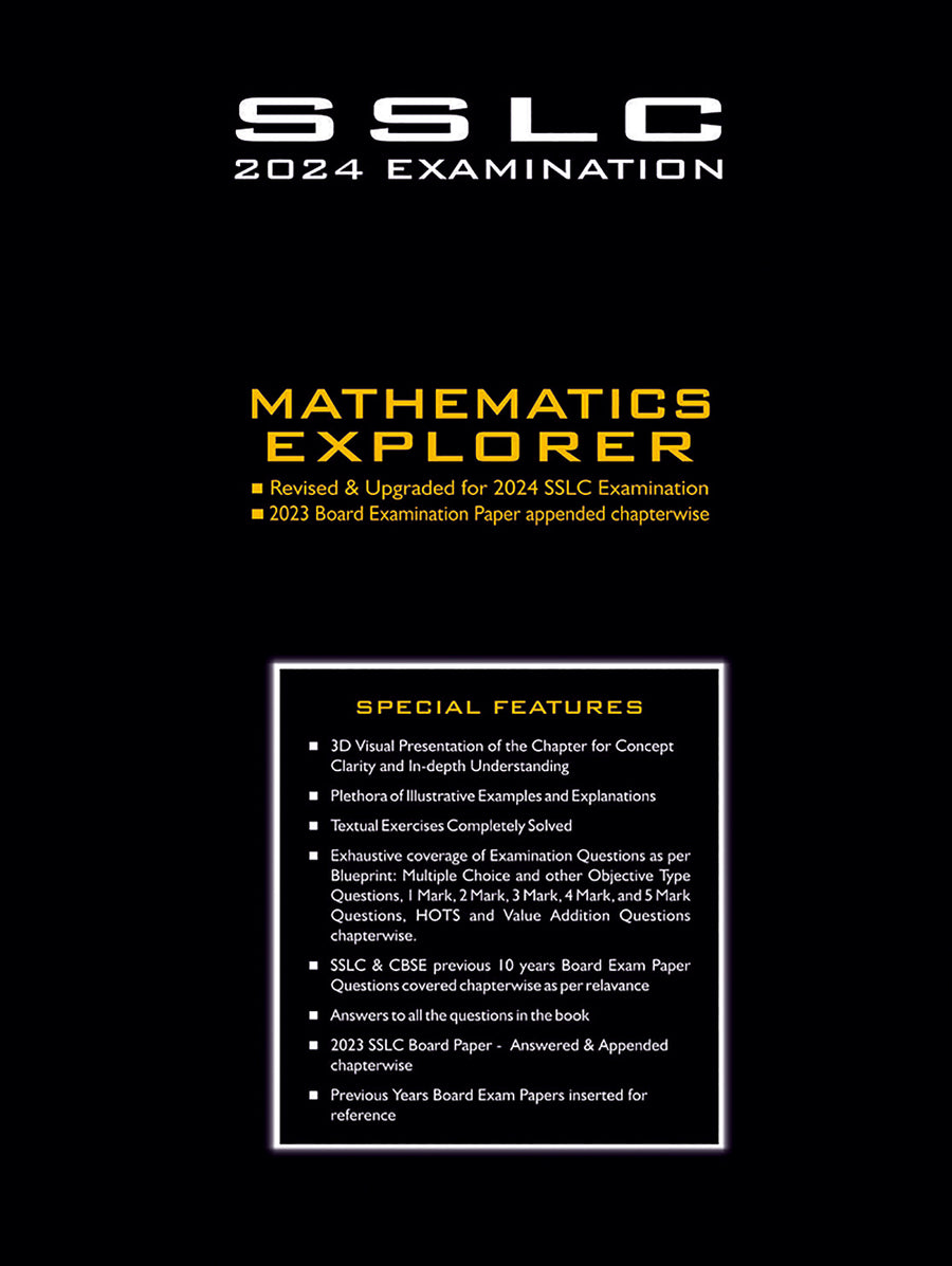 Zen SSLC Mathematics Explorer Book 2024