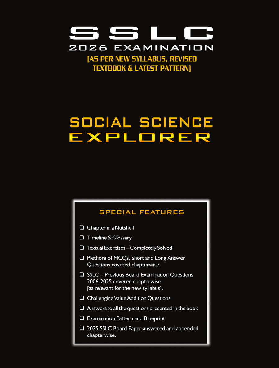 Zen SSLC Social Science Explorer Book 2026