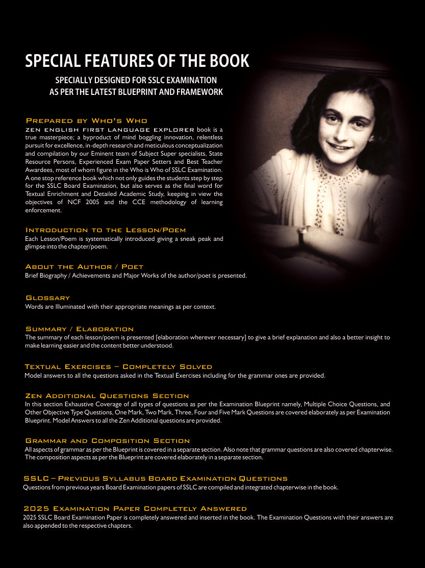 Zen SSLC English 1st Language Explorer 2026