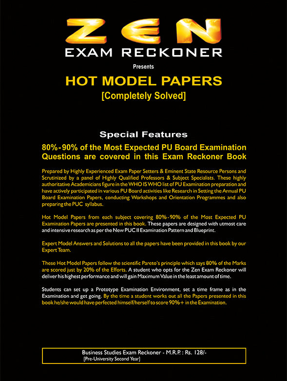 Business Studies PUC 2 Exam Reckoner